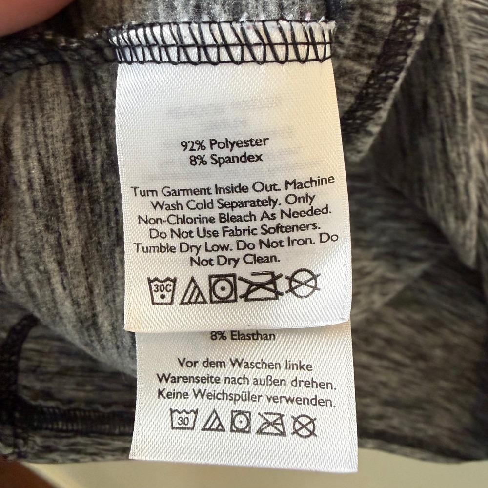 Eddie Bauer Womens XL Gray Black Space Dye Quarter Zip‎ Performance Pullover Top - Picture 7 of 10